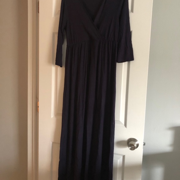 Navy Maternity Dress - Picture 7 of 7